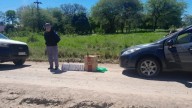 Margarita Belén: interceptaron un vehículo qie llevaba una carga ilegal de cigarrillos