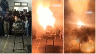 Quisieron simular la explosión de un volcán en una feria de ciencias y explotó: una nena está grave