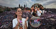 Llegan al zócalo desde temprano los simpatizantes de Claudia Sheinbaum para festejar su primer año siendo presidenta de México