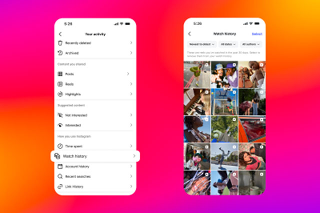 Instagram introduces ‘Watch History’ feature for reels