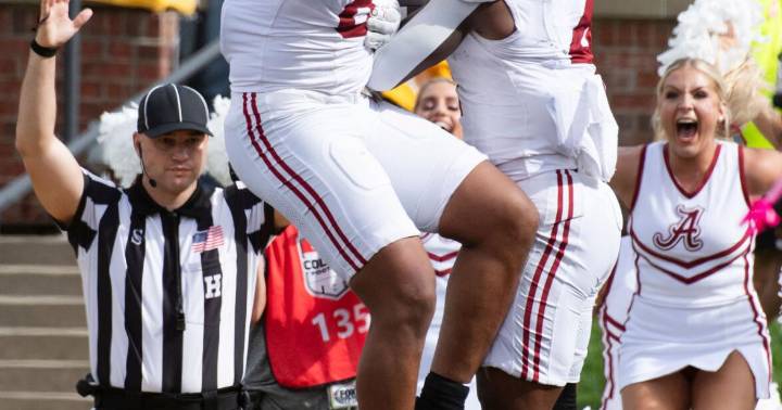 Alabama beats No. 14 Missouri 27-24 behind Simpson’s 3 TDs