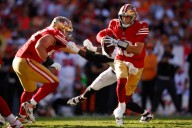 49ers’ Mac Jones looks likely to start again vs. Falcons with Brock Purdy on the mend
