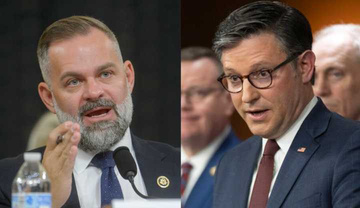 ‘Faithful colleague’: Mike Johnson dismisses question about abuse allegations against Cory Mills