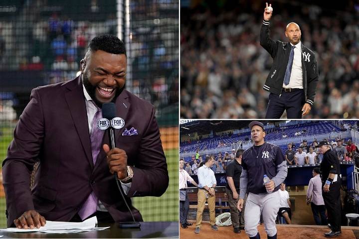 El Big Papi se burla de la eliminación de los Yankees en la cara de Derek Jeter y Alex Rodríguez
