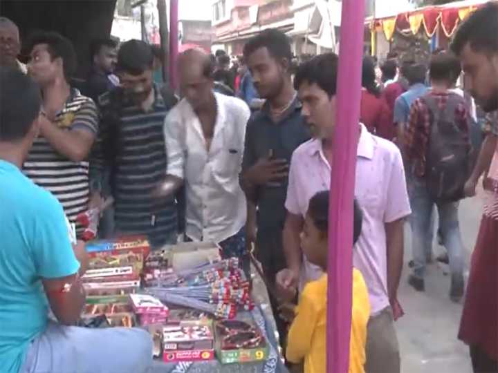 People throng West Bengal’s Champahati firecracker market
