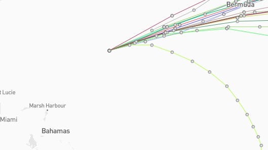 Hurricane Imelda spaghetti models, path, storm tracker Florida impacts