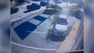 Wild video shows wayward car in near crash in Attleborough