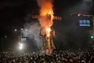 Unidentified Duo Sets Ravana Effigy on Fire in Bhopal, FIR Registered
