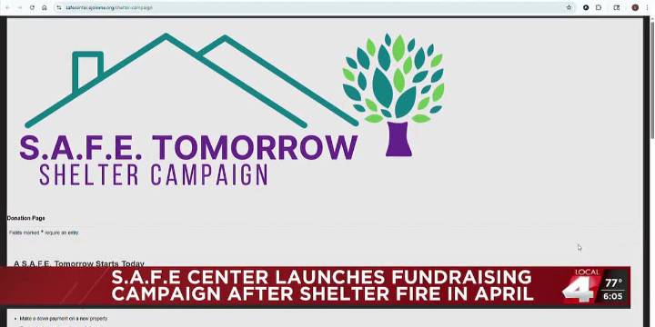 S.A.F.E Center launches fundraising campaign after fire destroys emergency shelter