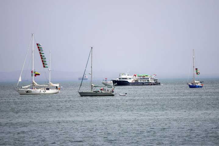 Activists say Israel’s navy has begun intercepting a Gaza
