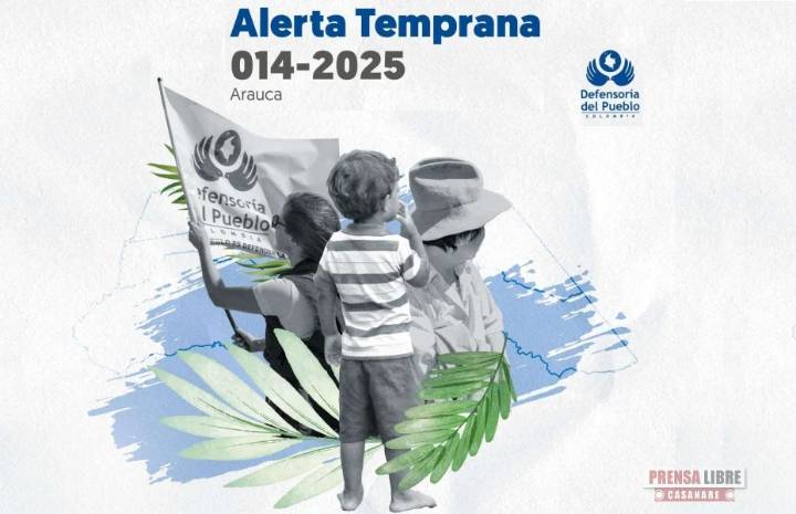 Arauca ocupa el primer lugar en el país en la tasa de homicidios. Defensoría del Pueblo emitió Alerta Temprana