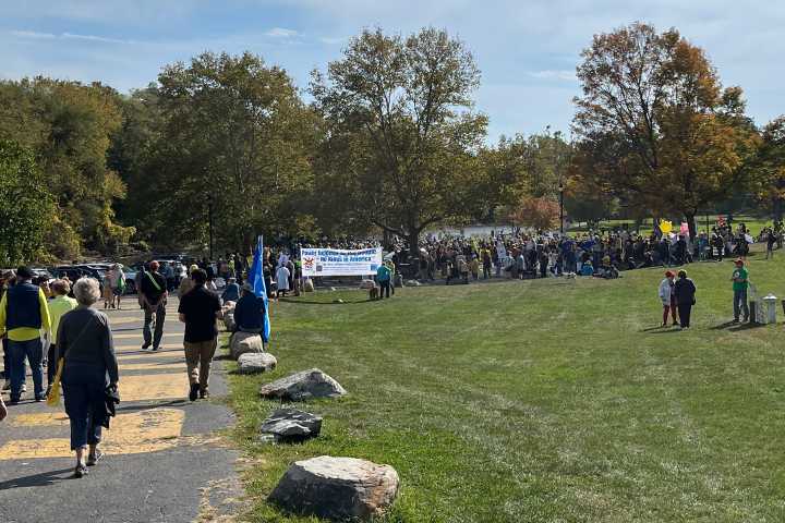 Thousands attend ‘No Kings’ protests in Ypsilanti and Ann Arbor