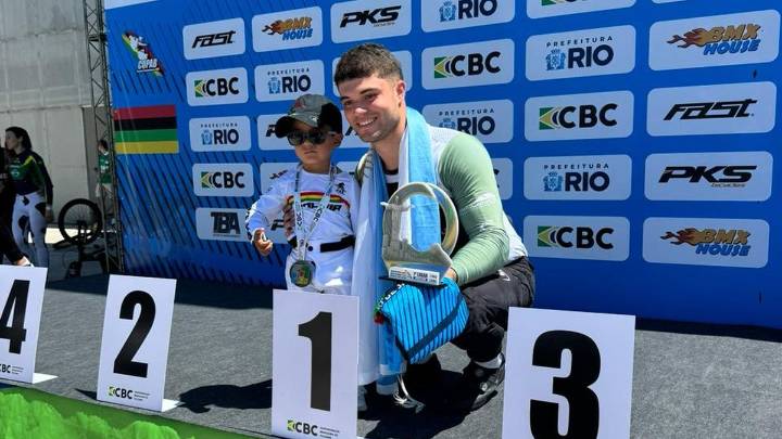 Alfonsina Romano y Joaquín Salum, dos riocuartense Campeones Latinoamericanos de BMX Race