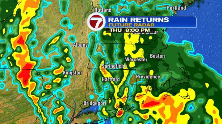 Rain returns with wind