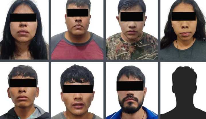 Caen ocho presuntos integrantes del CJNG, entre ellos una funcionaria del DIF de Malinalco
