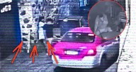 VIDEO: Taxista intoxicado se lleva en el cofre a señora con camisón que le pidió mover su unidad