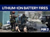 Fire dangers with lithium
