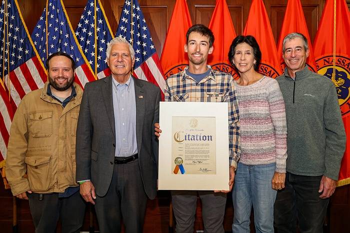 Nassau County Executive Bruce Blakeman Commends Seaford Resident Ryan Clifford For Record