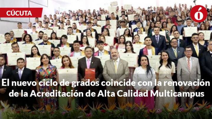 Unipamplona graduó a cerca de 2.000 nuevos profesionales con sello de Alta Calidad Multicampus