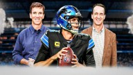 Eli Manning roasts Jared Goff for Peyton Manning