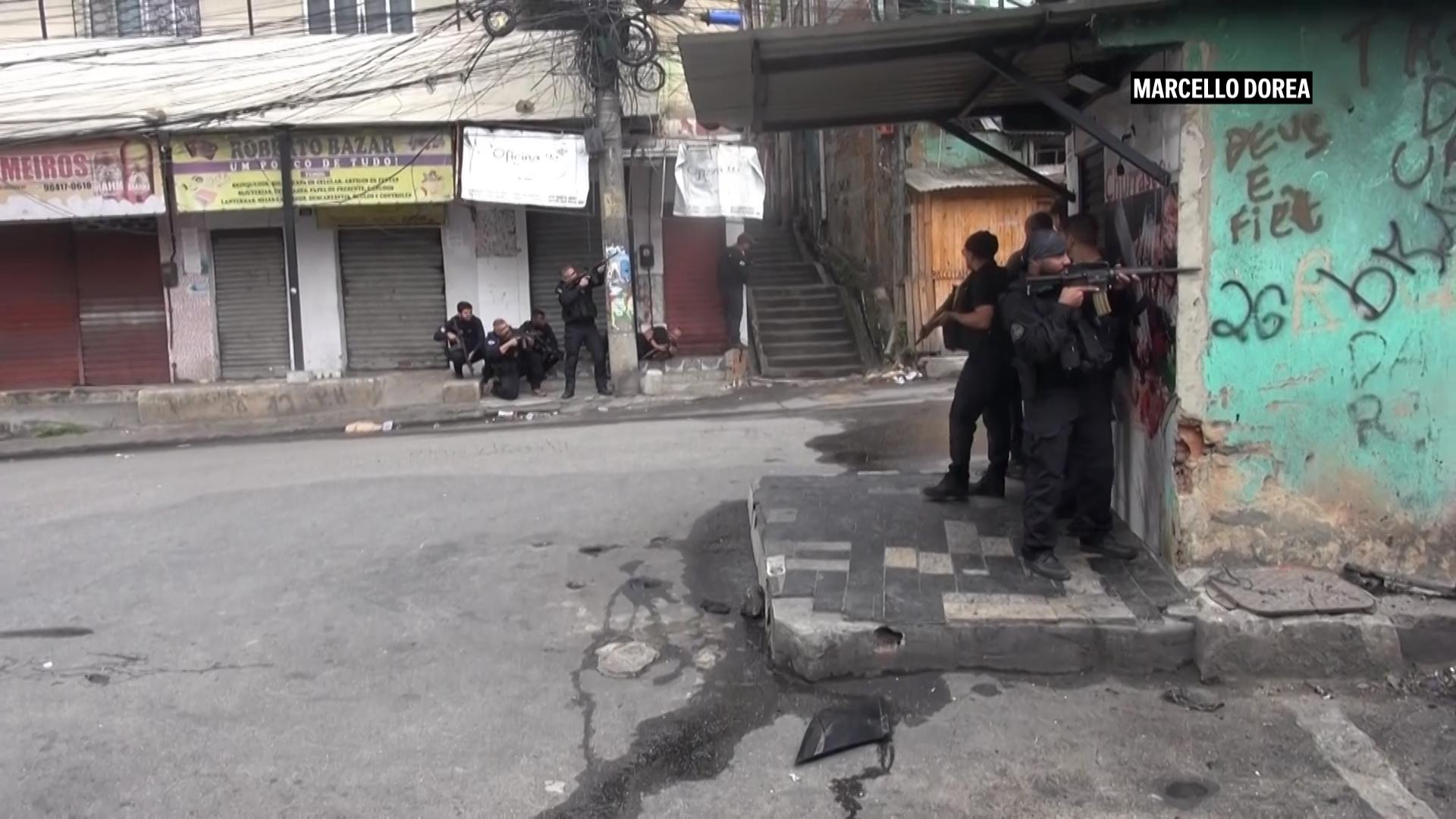 Huge Brazilian raid on Rio gang leaves at least 60 people dead and 81 under arrest