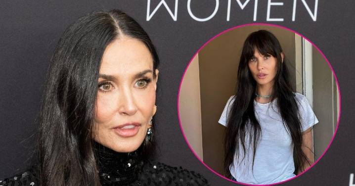 Demi Moore Brings Back Iconic Bangs Similar To Her 'Striptease' Era