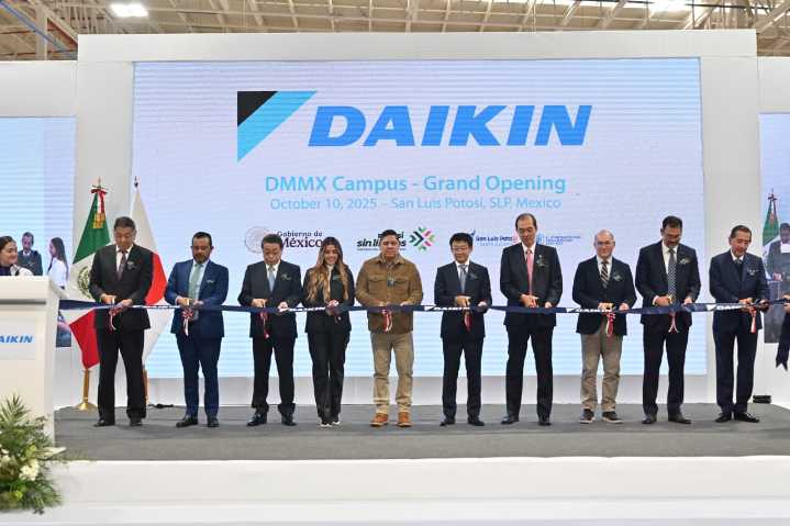 Gallardo inaugura planta de Daikin en con inversión de 6 mil millones de pesos