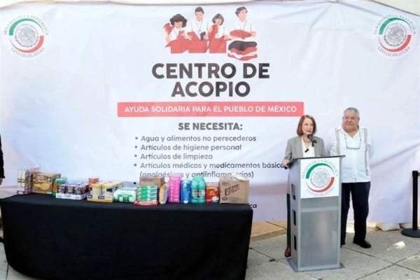 Canalizará Sedena ayuda del Senado para damnificados