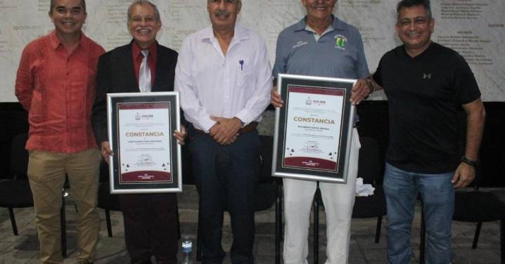 Ramón Cano y Rigoberto Reyes ingresan al Muro de Honor del Deporte Colimense