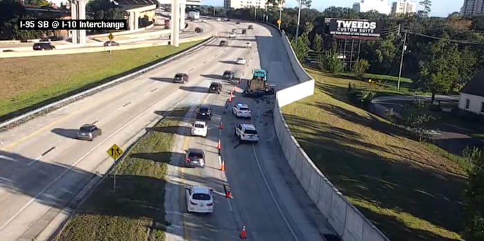 Crash on I-10 East in Duval County, ramp to I