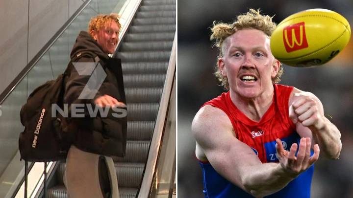 Clayton Oliver delivers foul mouth tirade at Seven journalist Mitch Cleary after heated Demons meeting