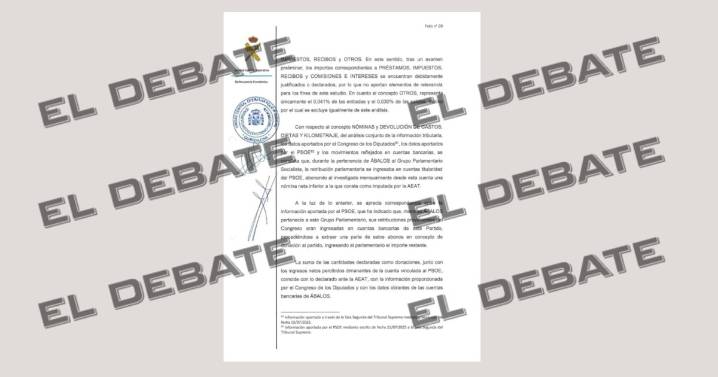 La página del informe de la UCO que Sánchez ha usado para exculpar al PSOE señala que la trama usó el partido para blanquear mordidas