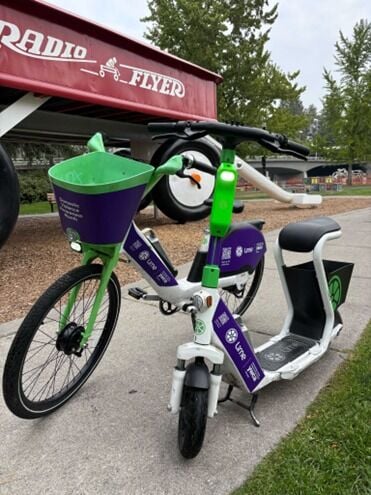 Lime’s purple fleet in Spokane supports domestic violence awareness