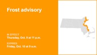 Frost advisory affecting 4 Massachusetts counties until Friday morning
