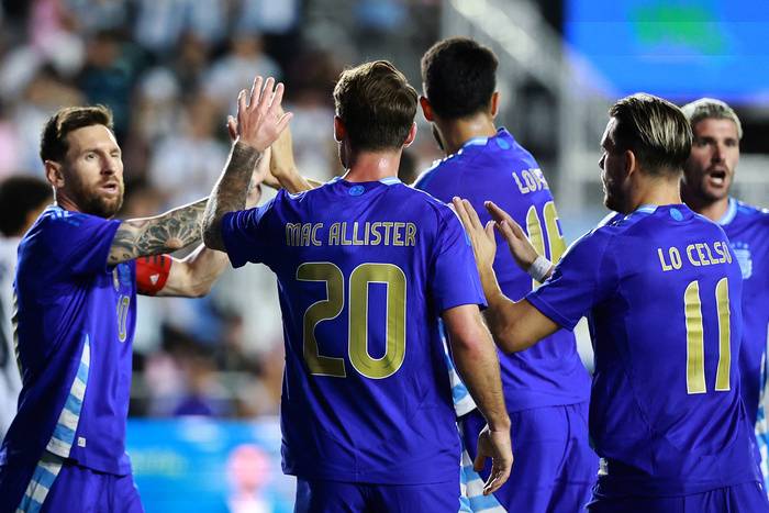 Argentina goleó a Puerto Rico en su último amistoso en Miami