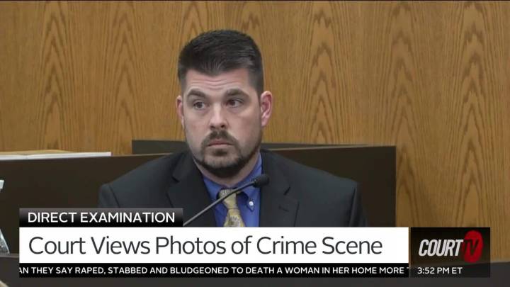 Detective Details Evidence of Bullet Strikes at Crime Scene
