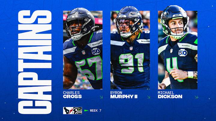 Seahawks Announce Week 7 Captains vs. The Texans