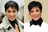 Kim Kardashian Channels Mom Kris Jenner’s Pixie Cut Hairstyle at Paris Fashion Week