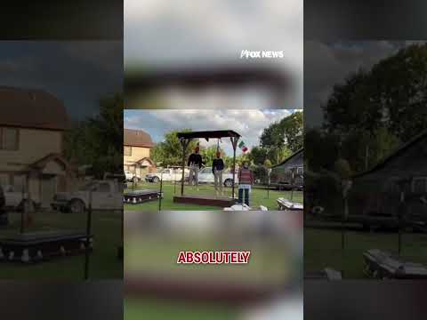 'ARE YOU JOKING?!': Disturbing Halloween display targets ICE #shorts