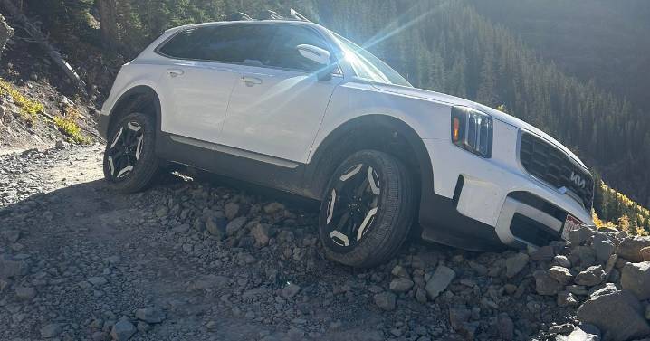 Black Bear Pass in southern Colorado closed after Kia Telluride gets stuck near Telluride