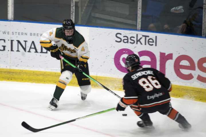 Nipawin product Myhre at home on Minto blue line