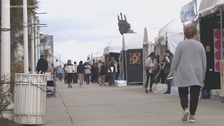 Nor'easter impacts Virginia Beach Art Show weekend plans