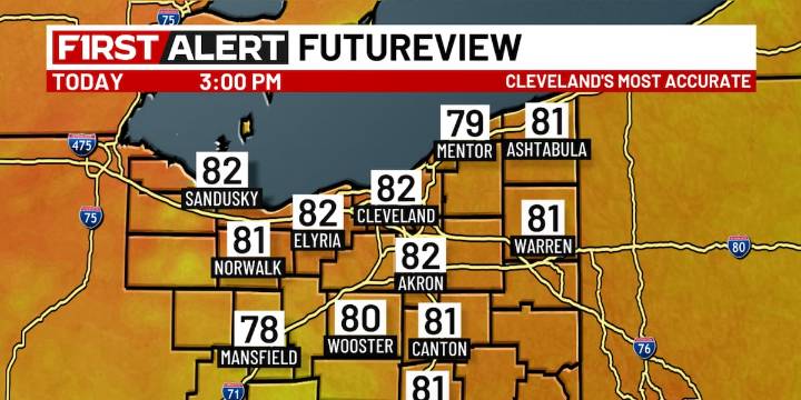 Northeast Ohio Weather: Warm today then rain and storms arrive tonight