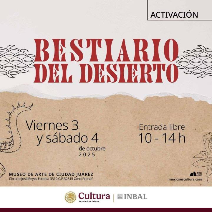 Realizan Bestiario del Desierto en el Museo de Arte este fin de semana