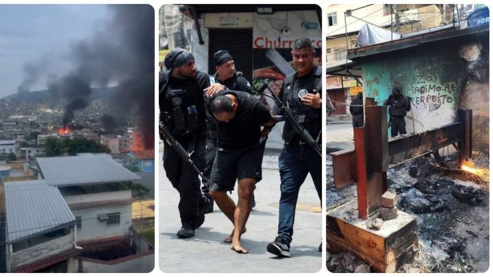 Escenas de guerra en Brasil: impactante operación “letal” contra narcos: Reunión de emergencia del gobierno