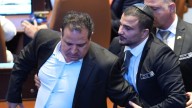 Lawmakers ejected from Knesset after disrupting Trump speech