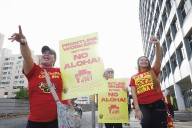 Kapi‘olani Medical Center workers strike, demanding higher wages