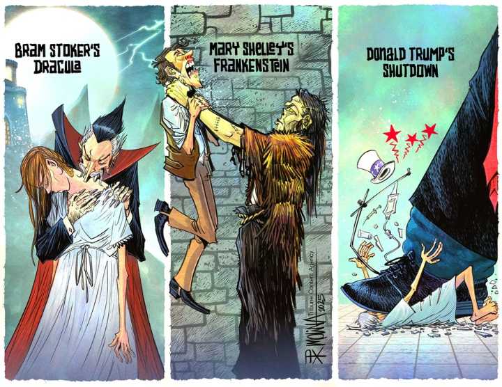 Cartoon: Infamous monsters