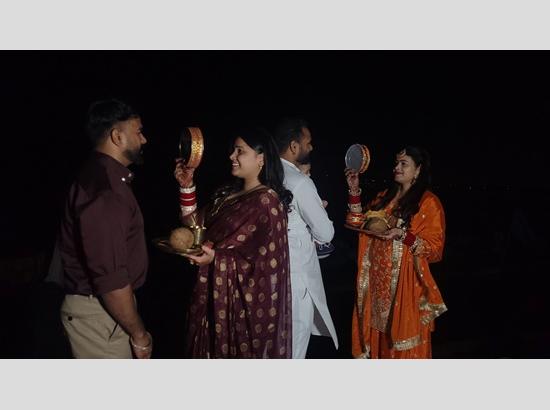 In Pictures: Karva Chauth celebrations illuminate Sukhna lake in Chandigarh Photo Source: Babushahi Bureau [ FULL VIEW ]