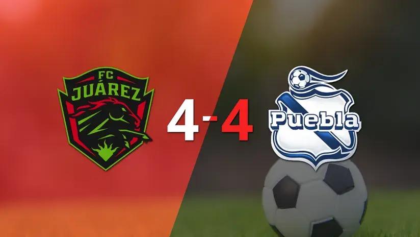 Liga MX: Puebla empata ante FC Juárez pese al doblete de Luis Rey